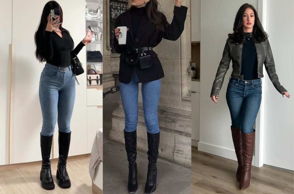 qué zapatos usar con skinny jeans
