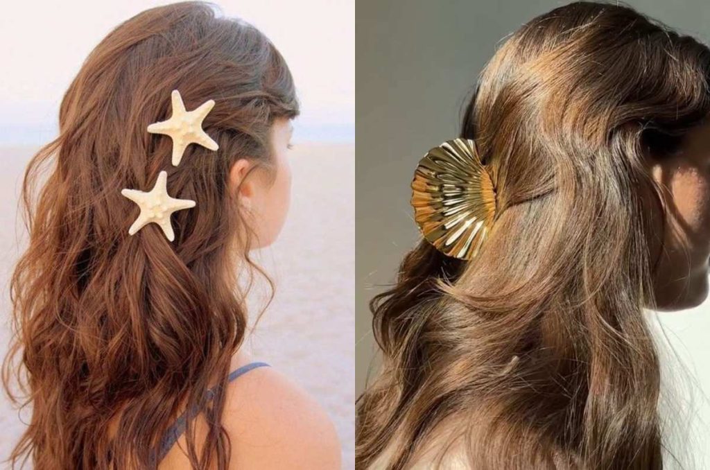 traje de baño con accesorios