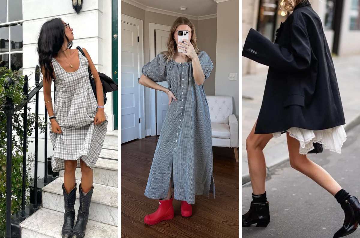 6 looks de vestidos con botas que funcionan para los días de calor