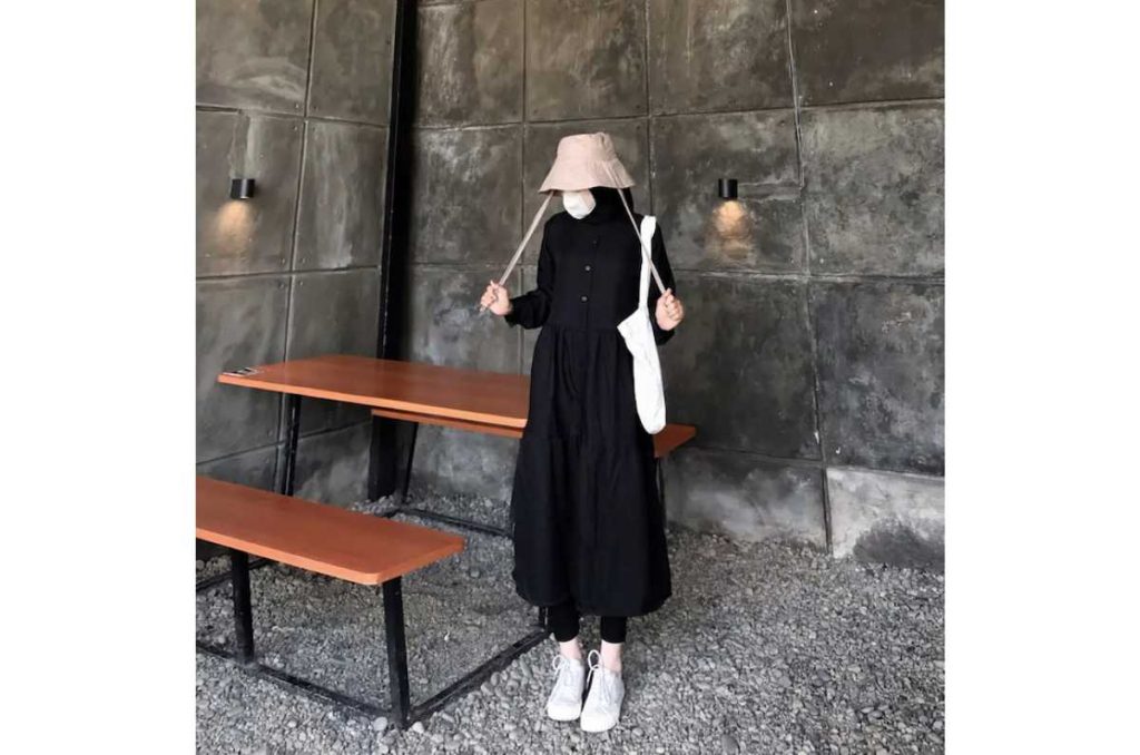 Outfit de vestido midi