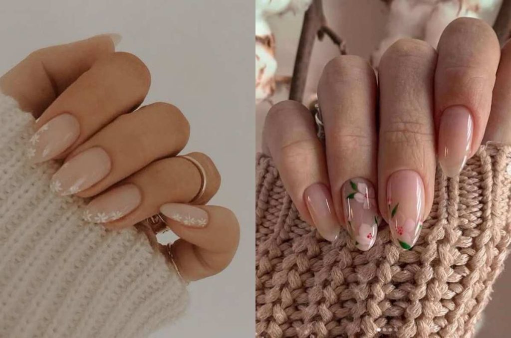 diseños de uñas nude
