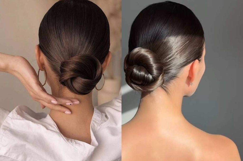 peinados con cabello recogido