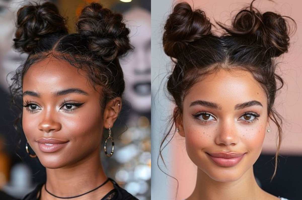 belleza-peinados-con-space-buns-para-cabello-largo-2