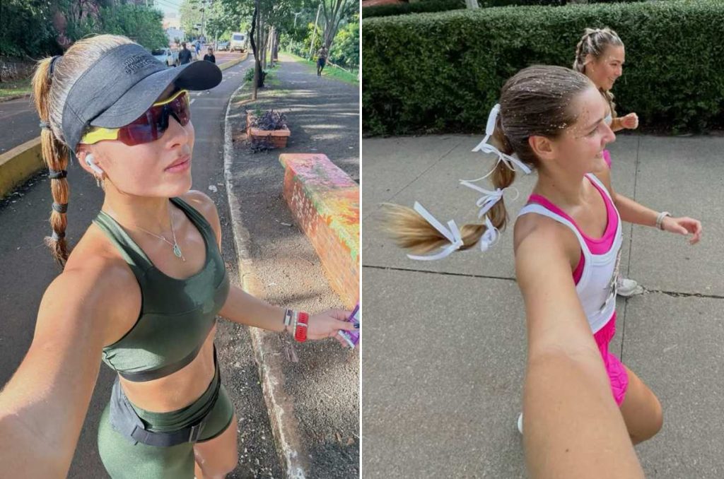 cabello recogido running