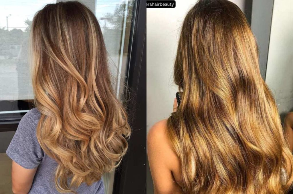 tinte de cabello caramelo dorado