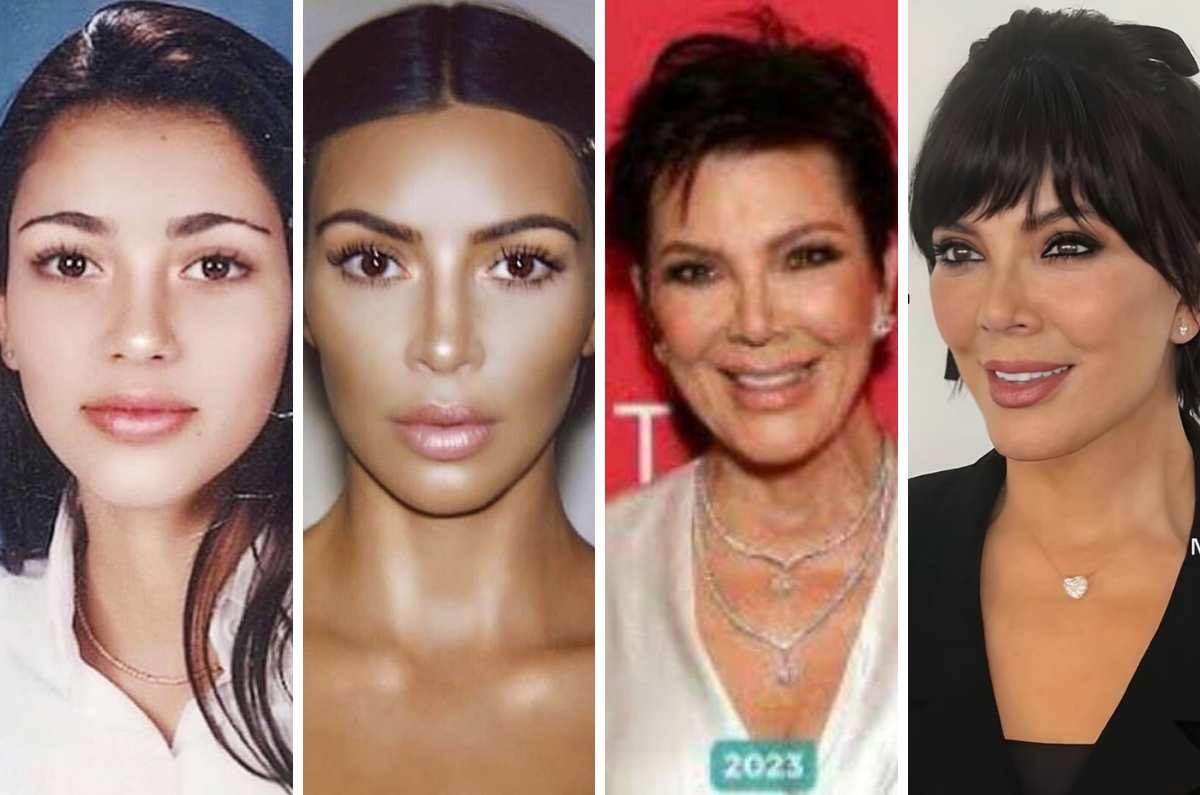 Así lucirían las Kardashian sin procedimientos estéticos, según la IA