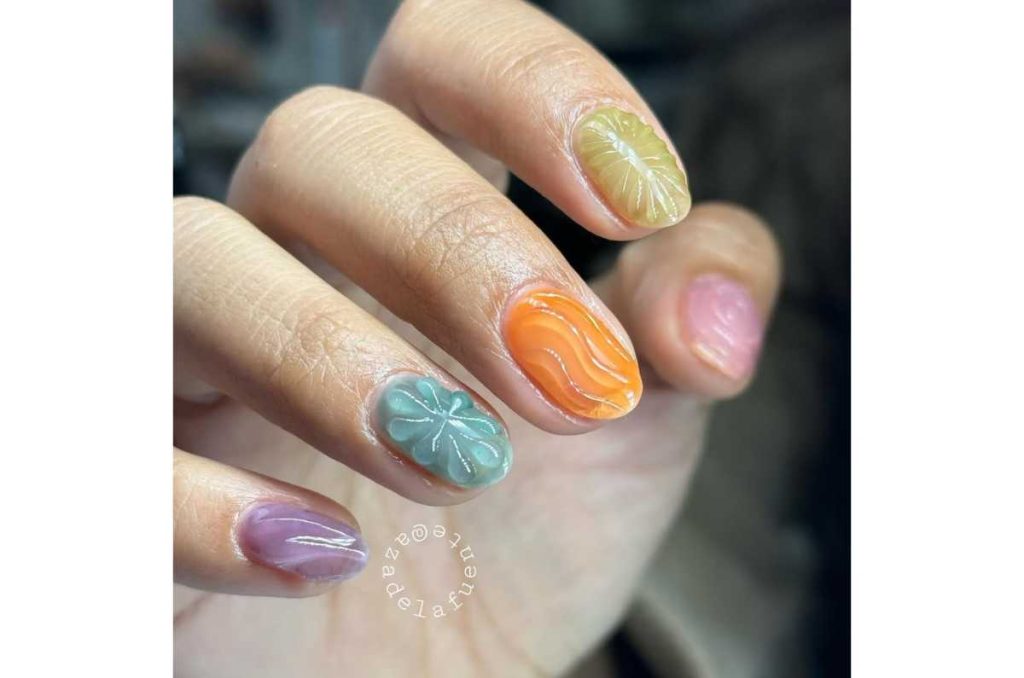 Uñas jelly relieve
