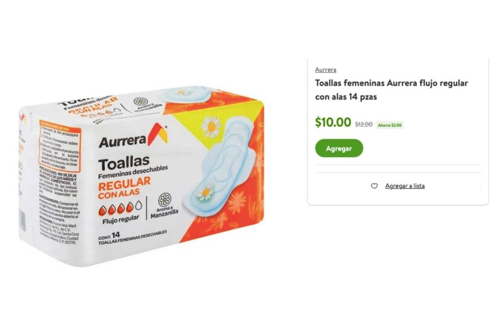 Mejores toallas sanitarias según profeco