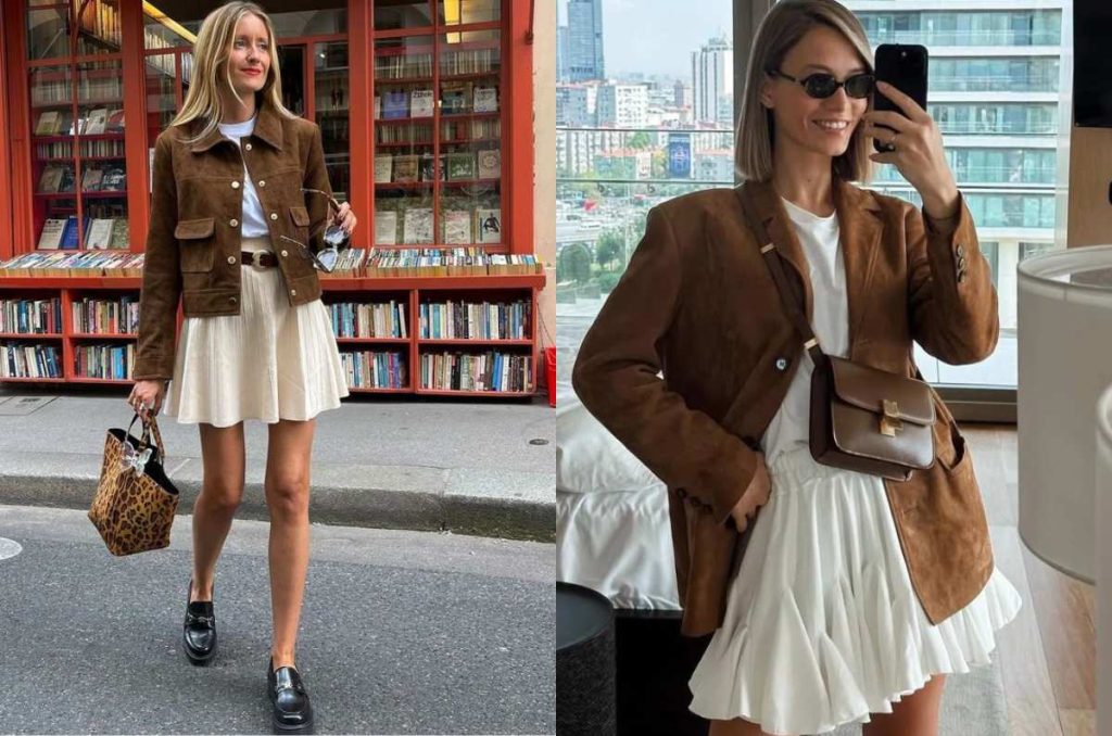 chaqueta de ante