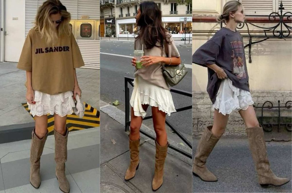 outfits con botas largas