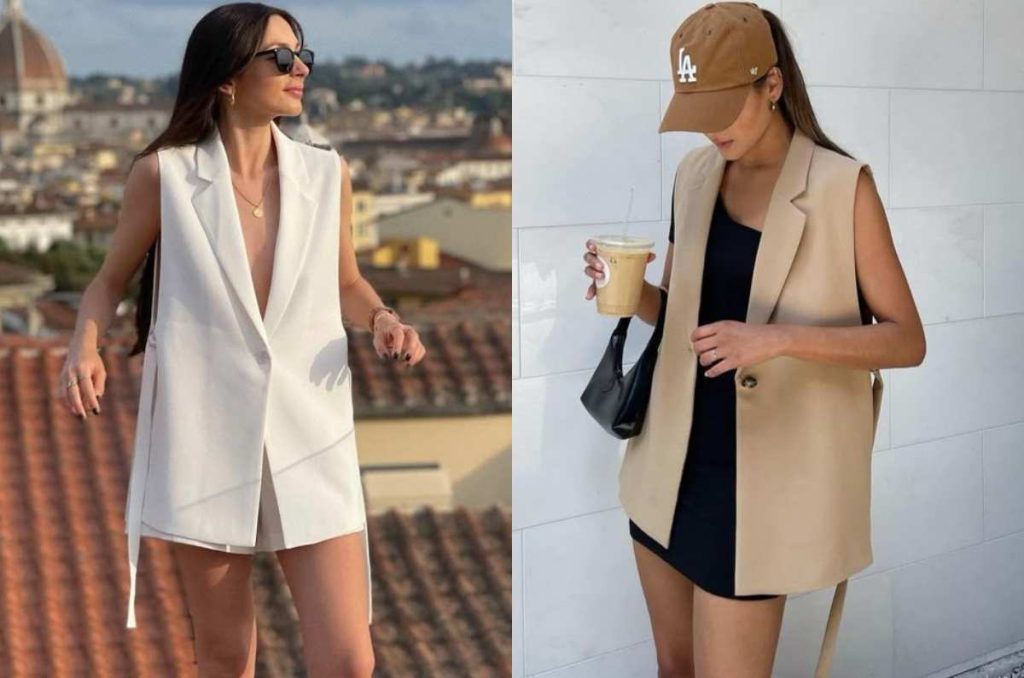 outfits con chaleco oversized