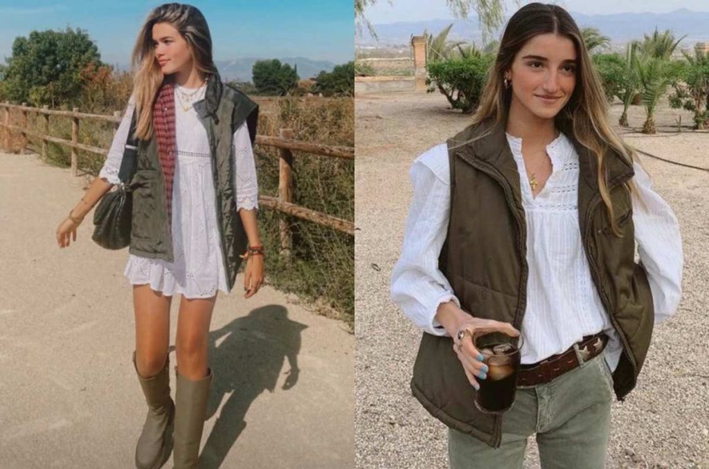 outfits con chaleco oversized