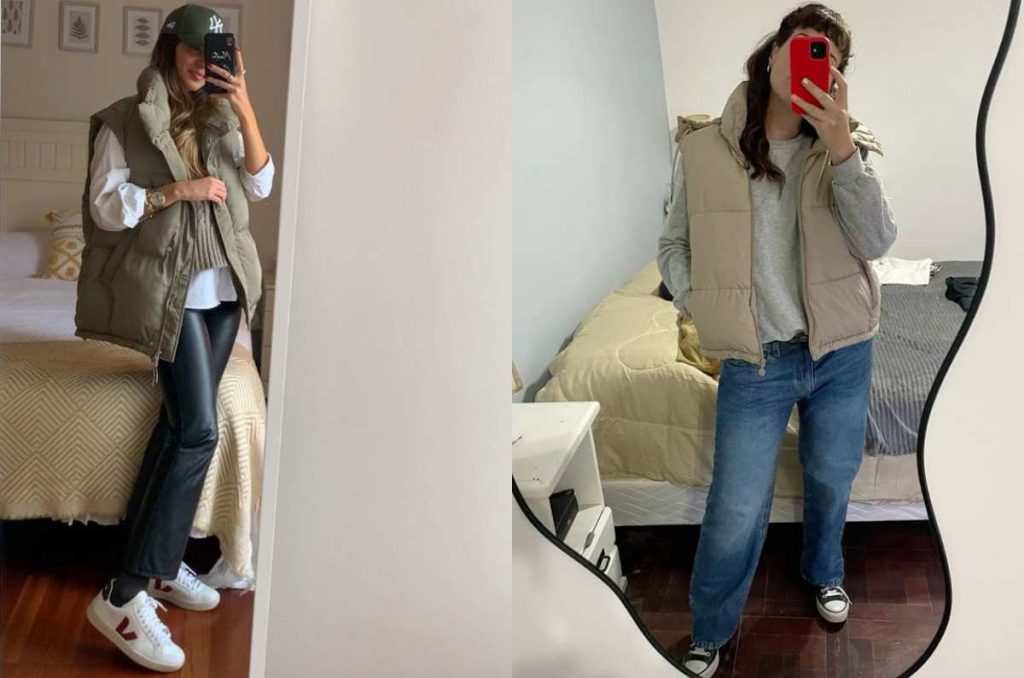 outfits con chaleco oversized