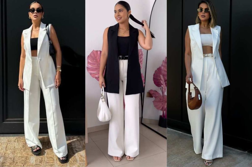 6 outfits con chaleco oversized para verte «cara» en el trabajo 5