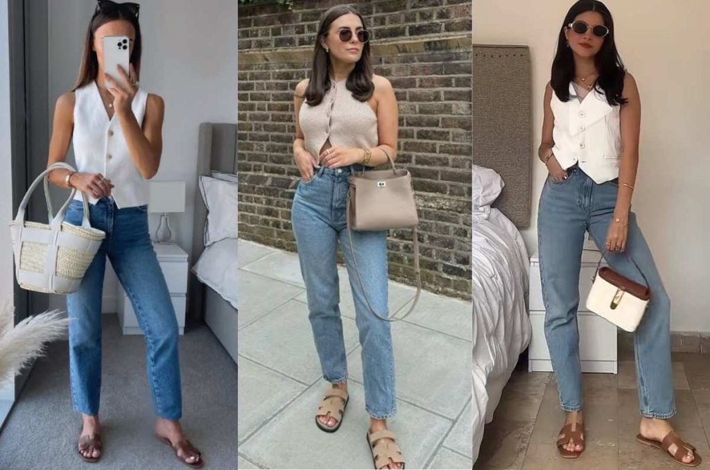 6 outfits con sandalias bajas para verte arreglada en la oficina 2
