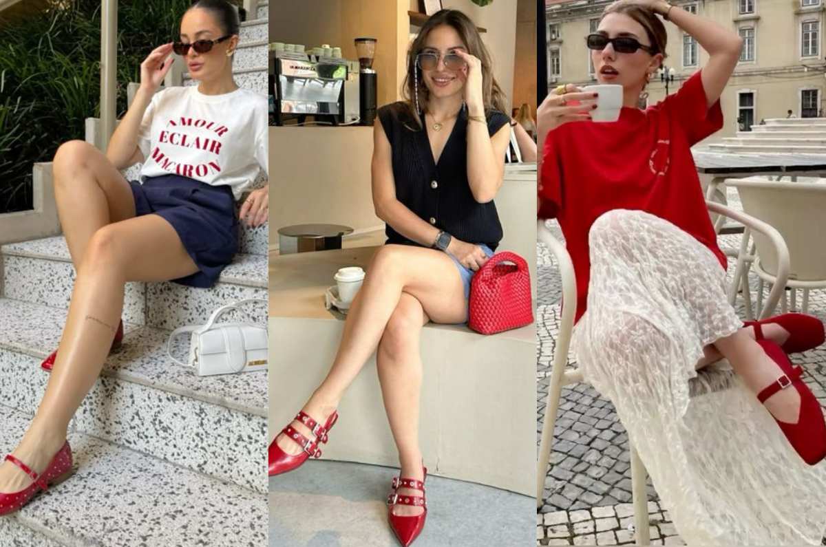 5 outfits con zapatos color rojo para llevar a la oficina
