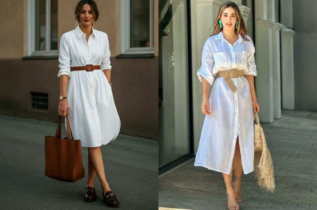 Outfits rápidos con vestido para días de oficina 0