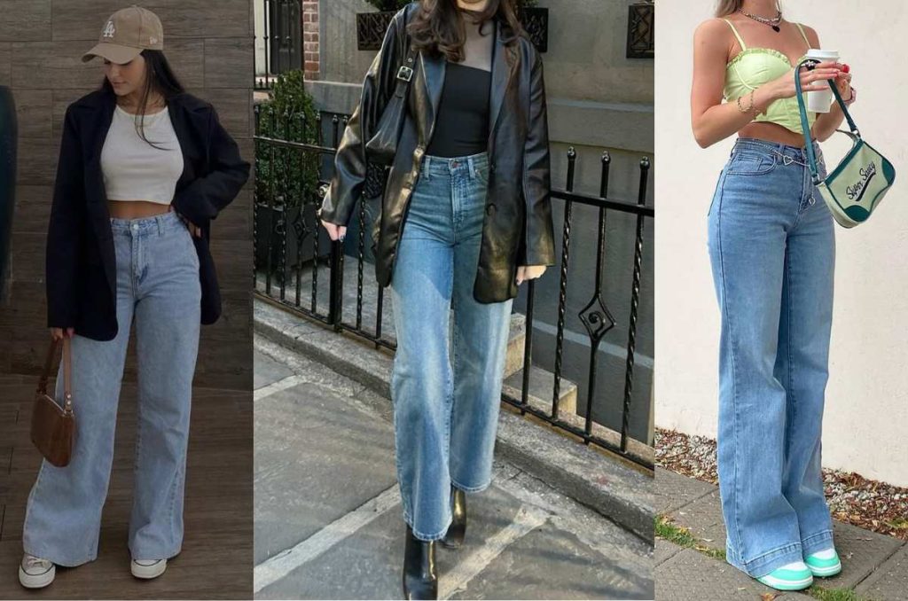 qué zapatos usar con pantalones wide leg