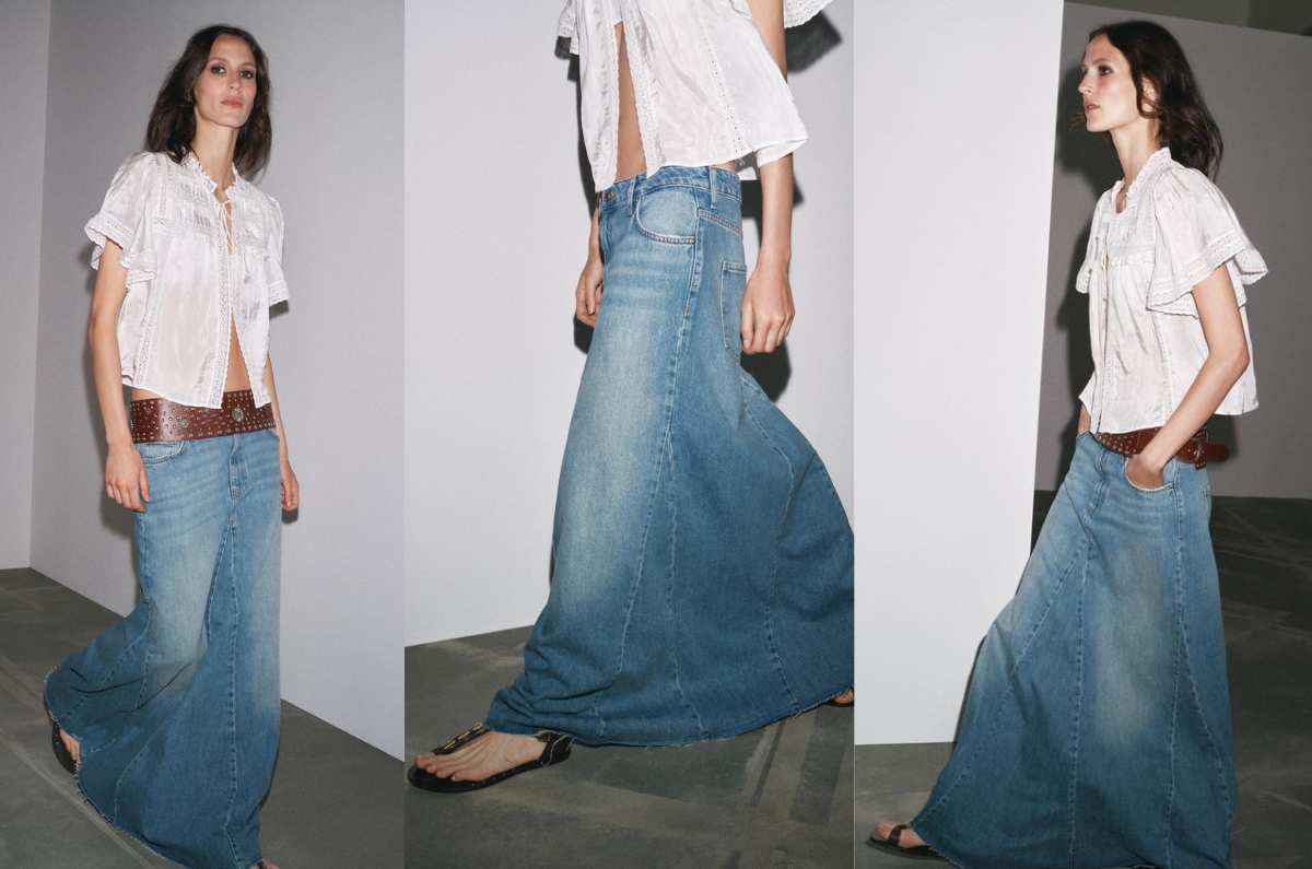 5 faldas largas de Zara perfectas para vestir en la playa este verano