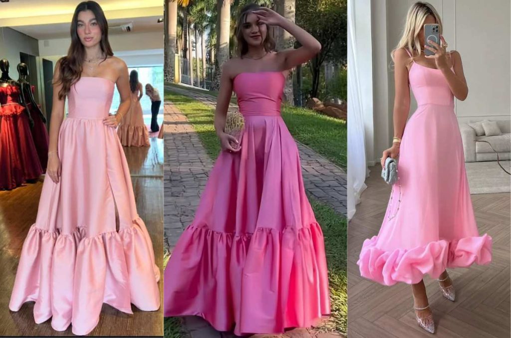 Colores tendencia en vestidos de fiesta largos que puedes llevar a una boda de verano 1