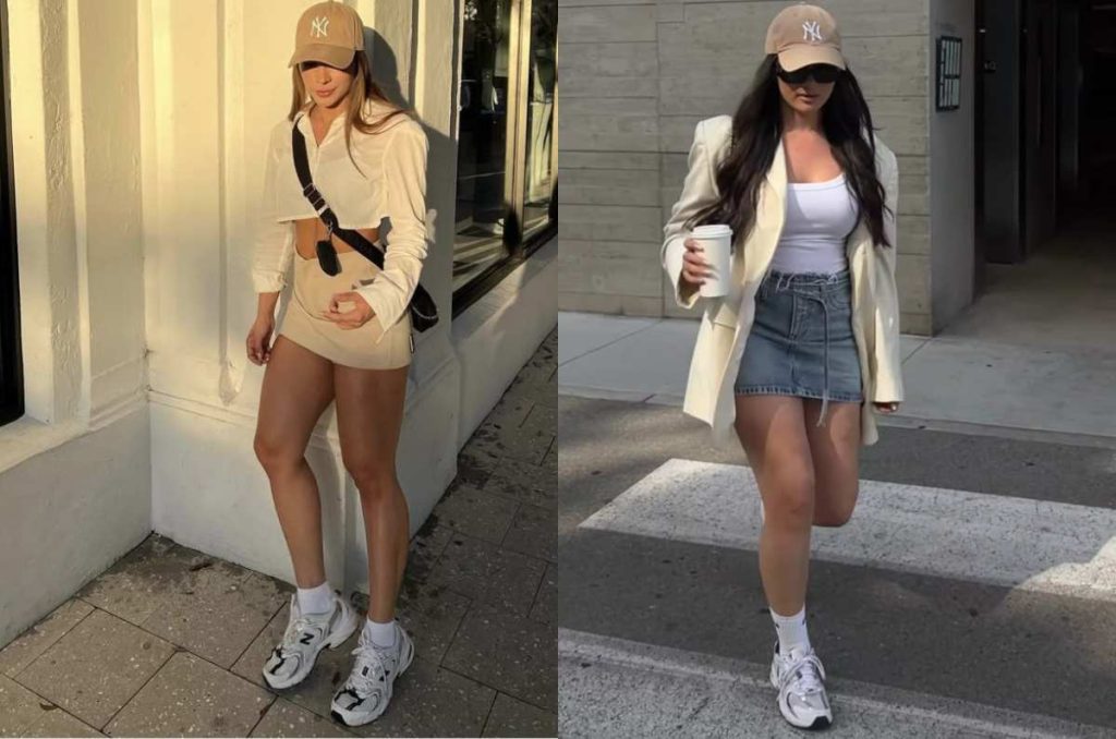 zapatos con minifaldas