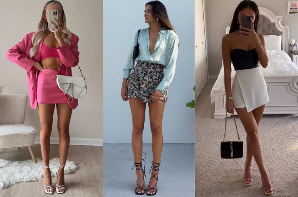 zapatos con minifaldas