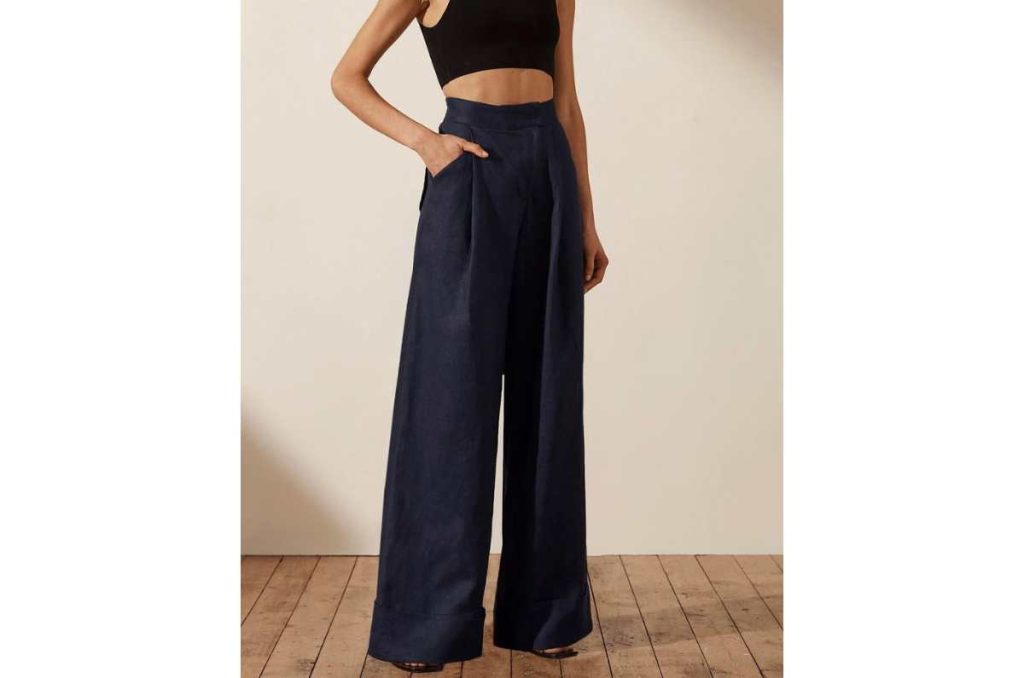 outfits casuales calor con pantalones anchos fluidos