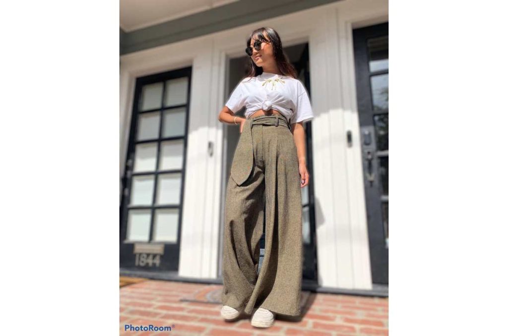 Outfits casuales con pantalones anchos