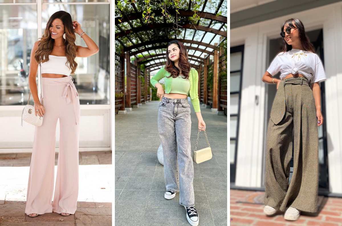 Outfits casuales con pantalones anchos perfectos para el calor
