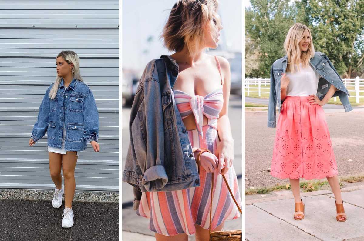 7 outfits con chamarra de mezclilla para verano 2025
