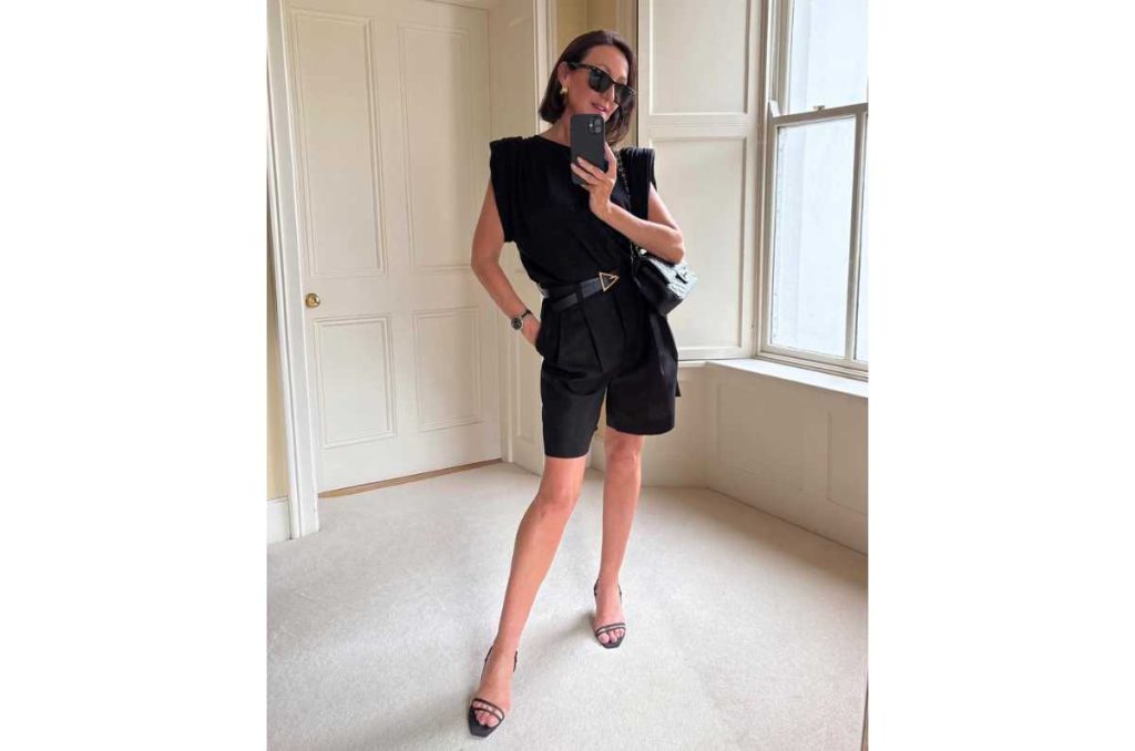 Outfits con bermuda en negro