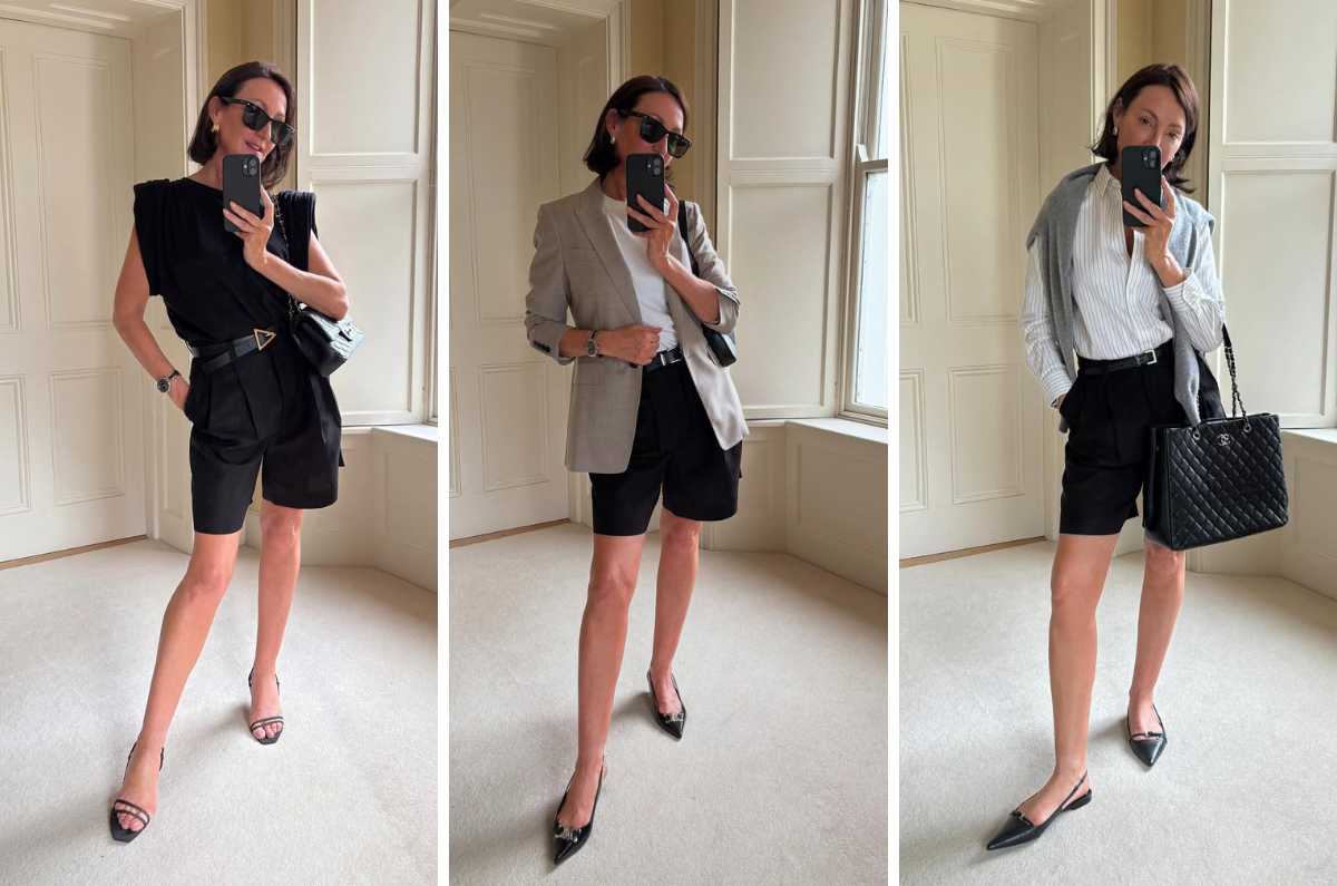 5 outfits con bermudas para lucir arreglada en la oficina