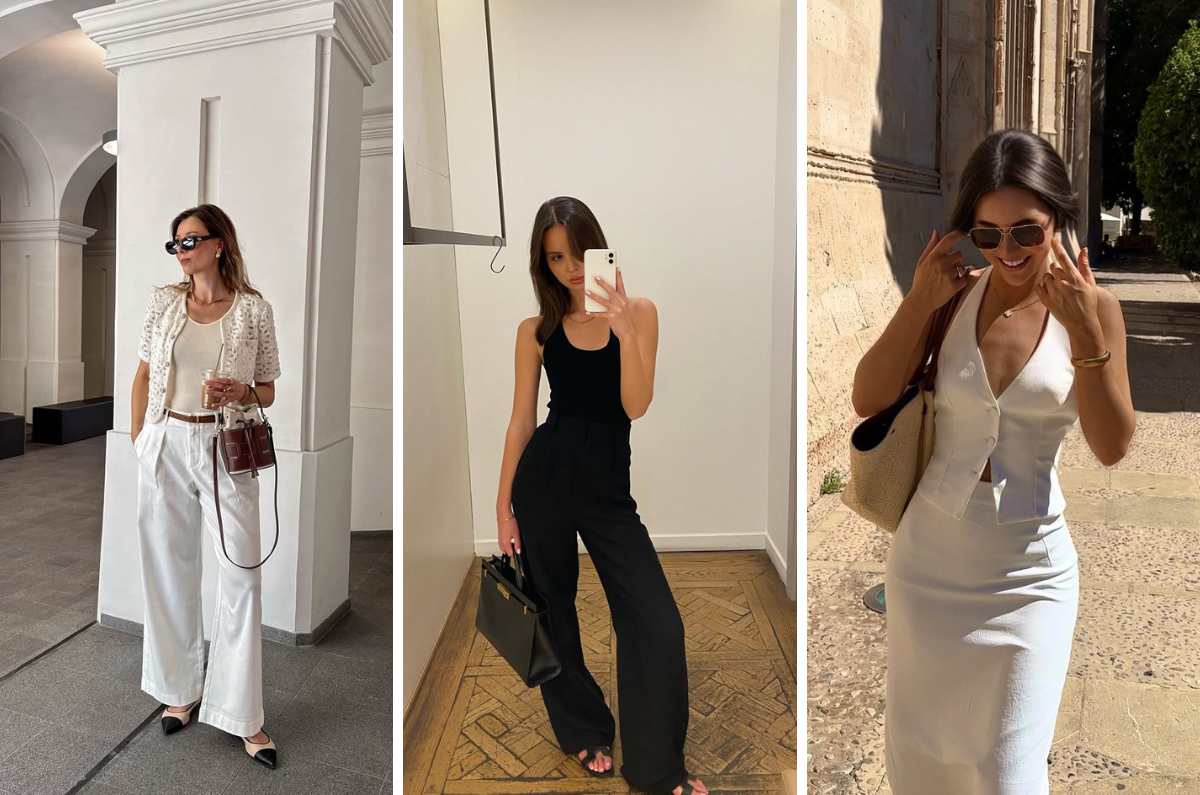 10 outfits con blusas de tirantes elegantes que puedes llevar a la oficina