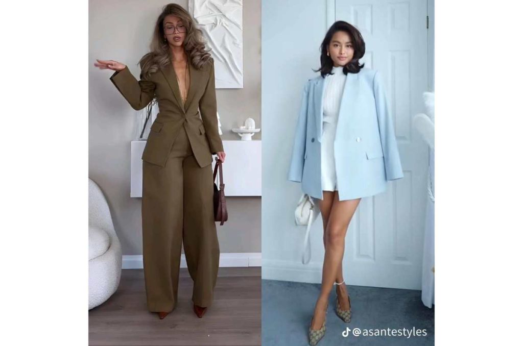 Outfit de graduación con traje sastre