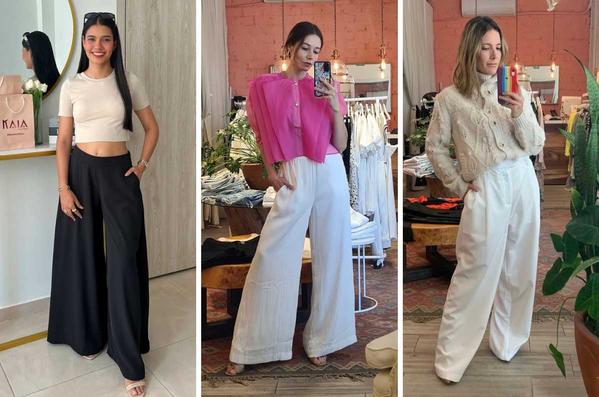 7 outfits con pantalones anchos para ocasiones especiales