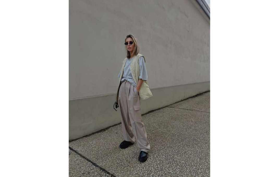 Cargo con chaleco oversize