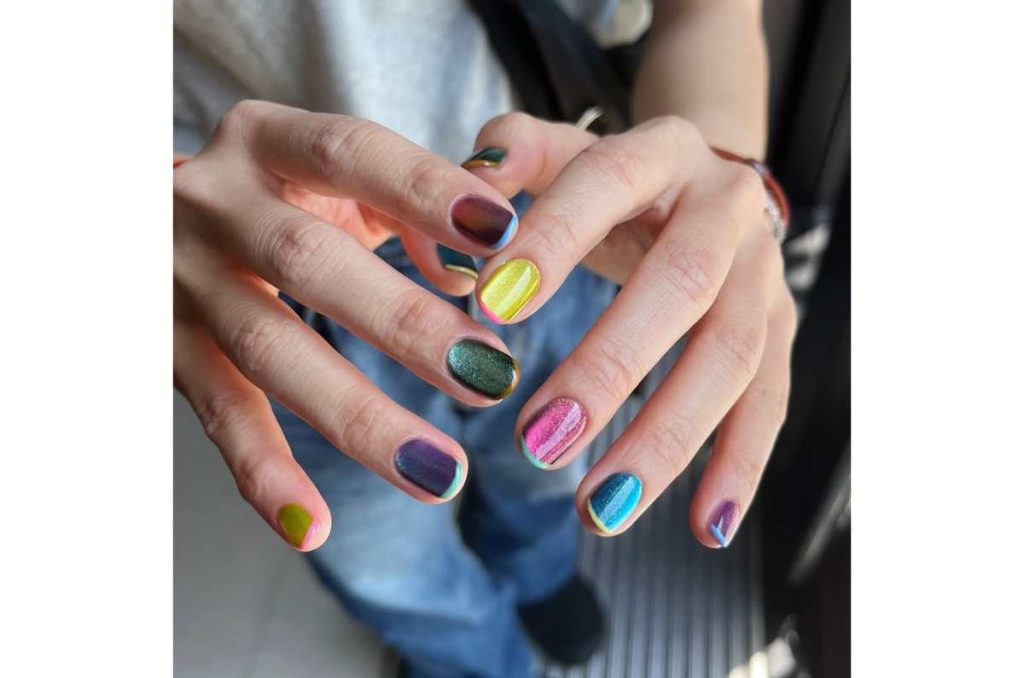uñas coreanas aesthetic efecto glass