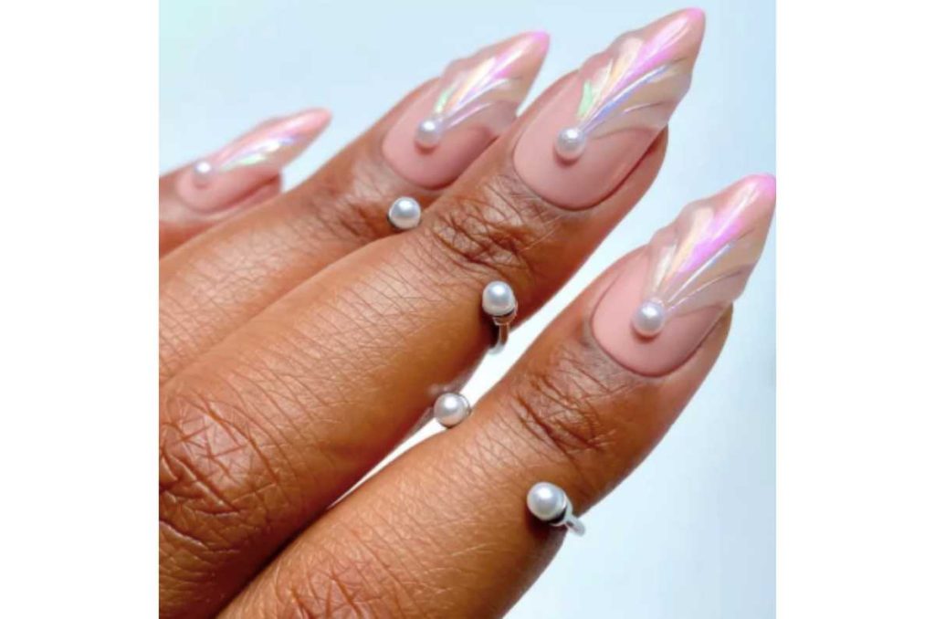 Uñas sirena cromadas