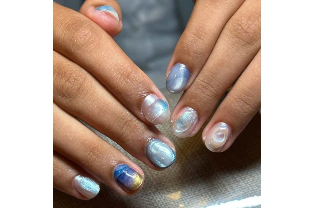 Uñas efecto mar