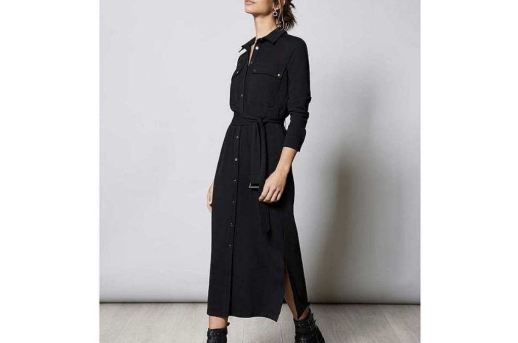 Vestido camisero con cinturón