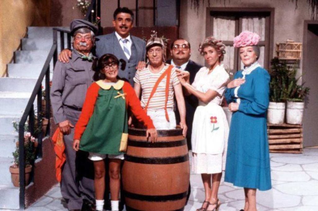 Florinda Meza y el elenco del Chavo del 8