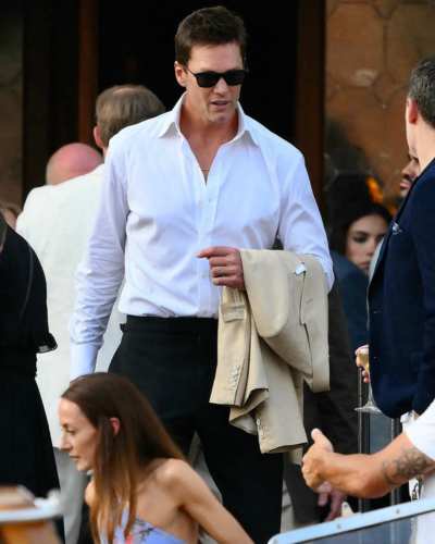 Tom Brady en la boda de Jeff Bezos