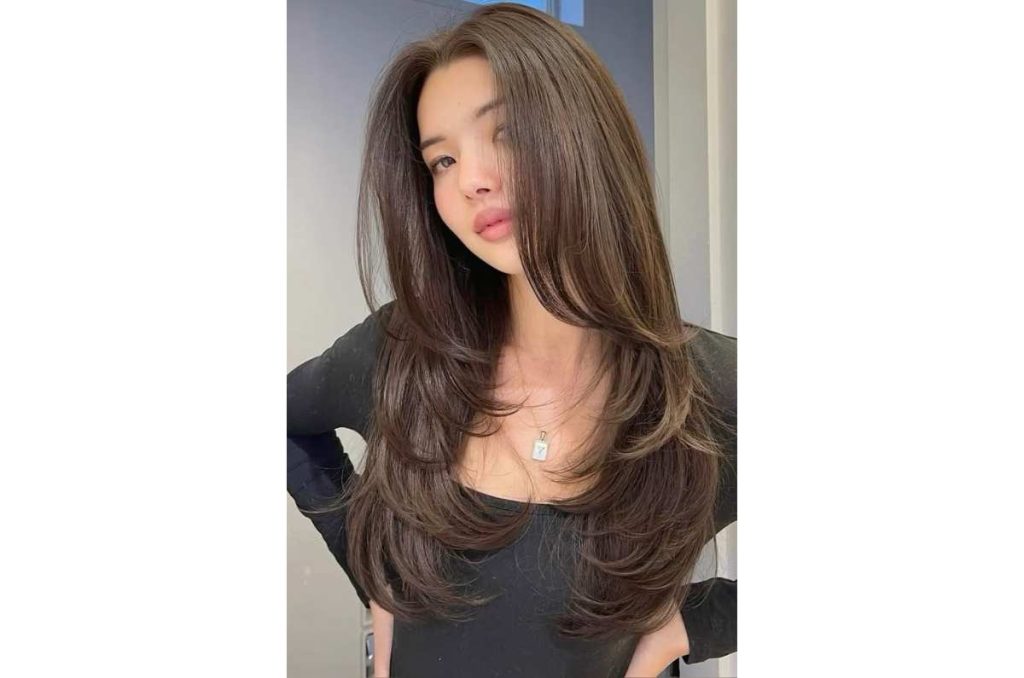 cortes de cabello para disimular la papada capas largas