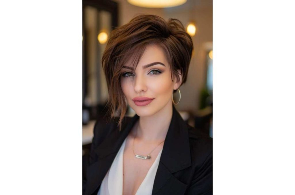 cortes de cabello para disimular la papada pixie