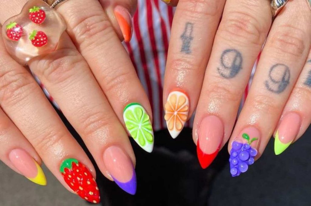 uñas frutales