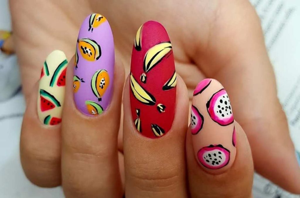 uñas frutales