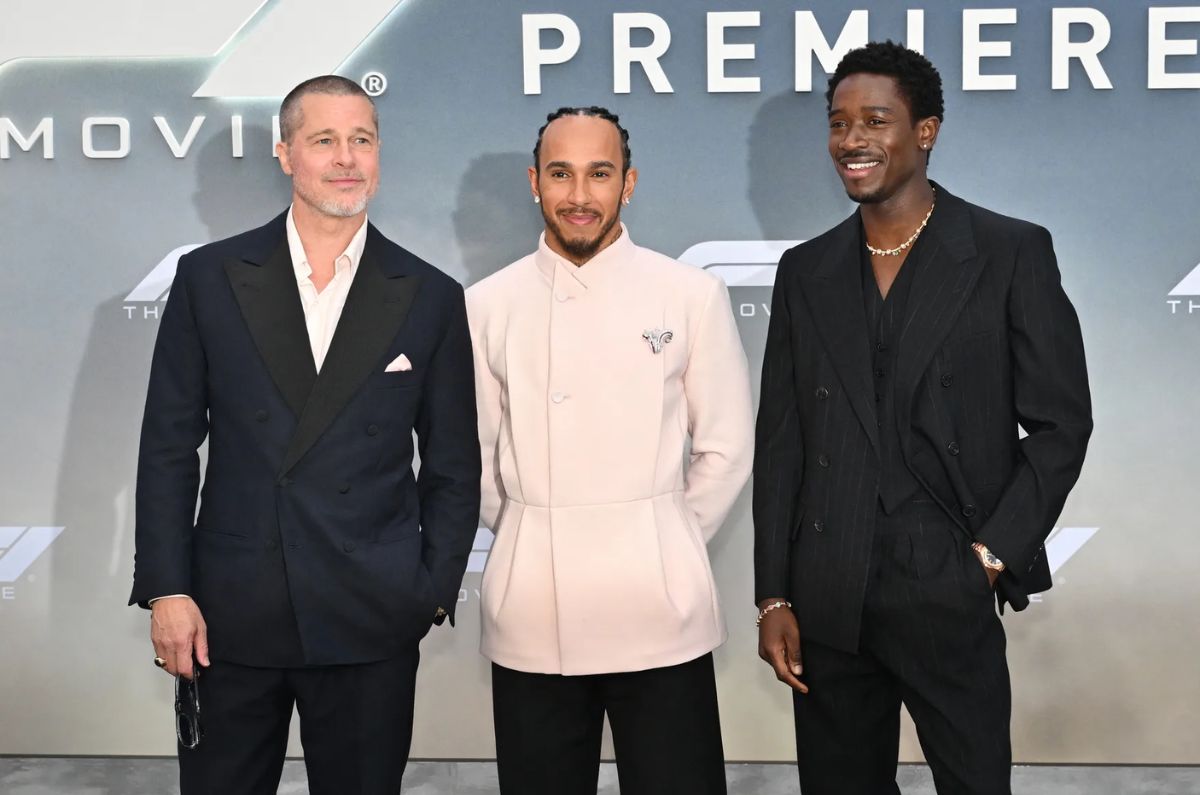 Este es el famoso traje Dior diseñado por Lewis Hamilton