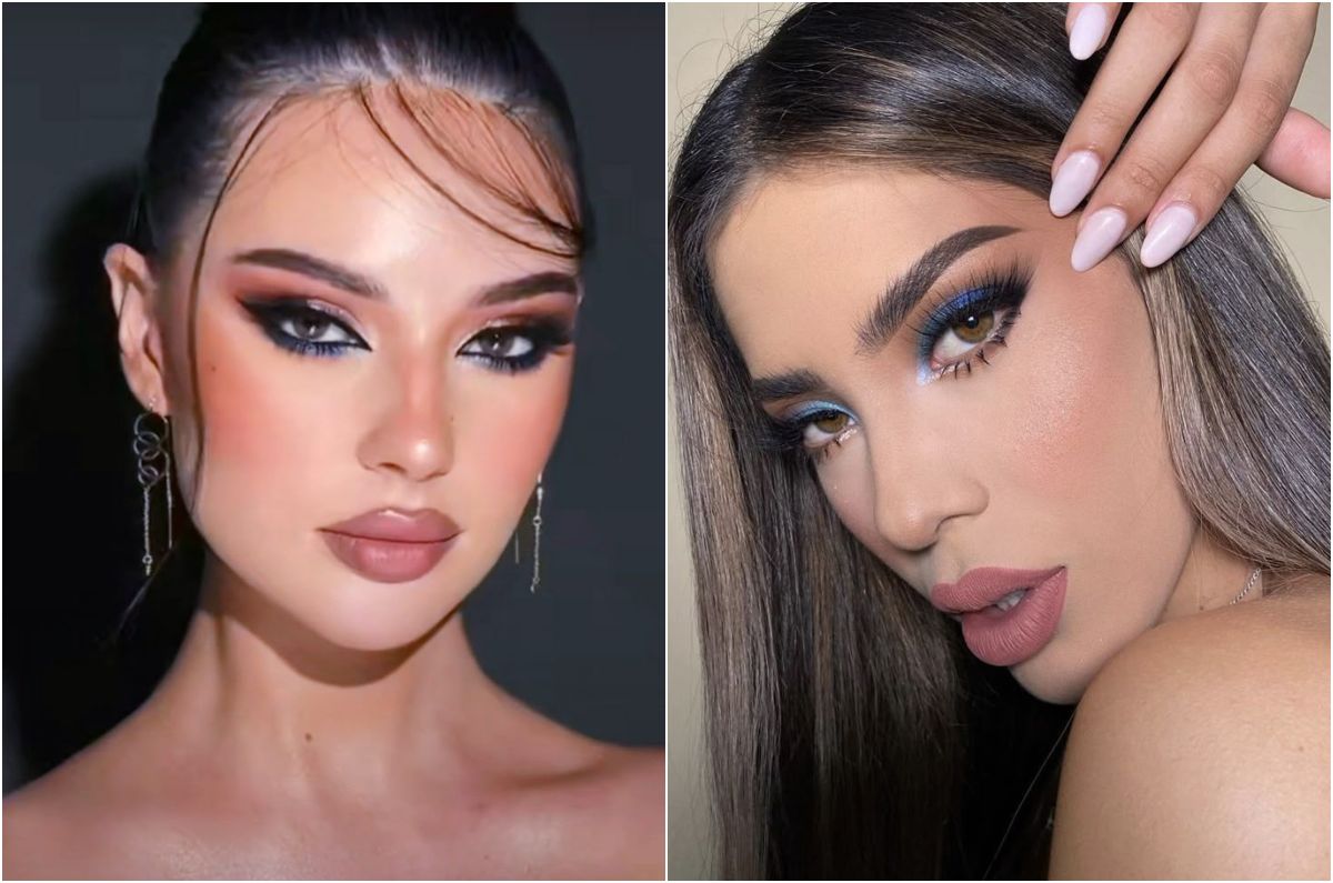 ¡Brilla en marino! Estos son los maquillajes que combinan con tu vestido azul