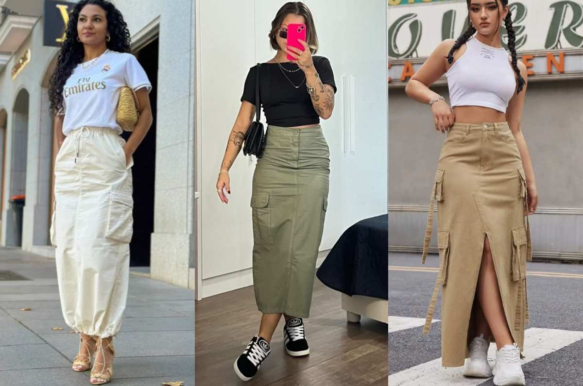 5 outfits con faldas cargo, la prenda que combina comodidad y elegancia para la oficina