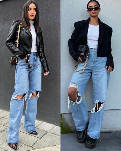 pantalones con con roturas